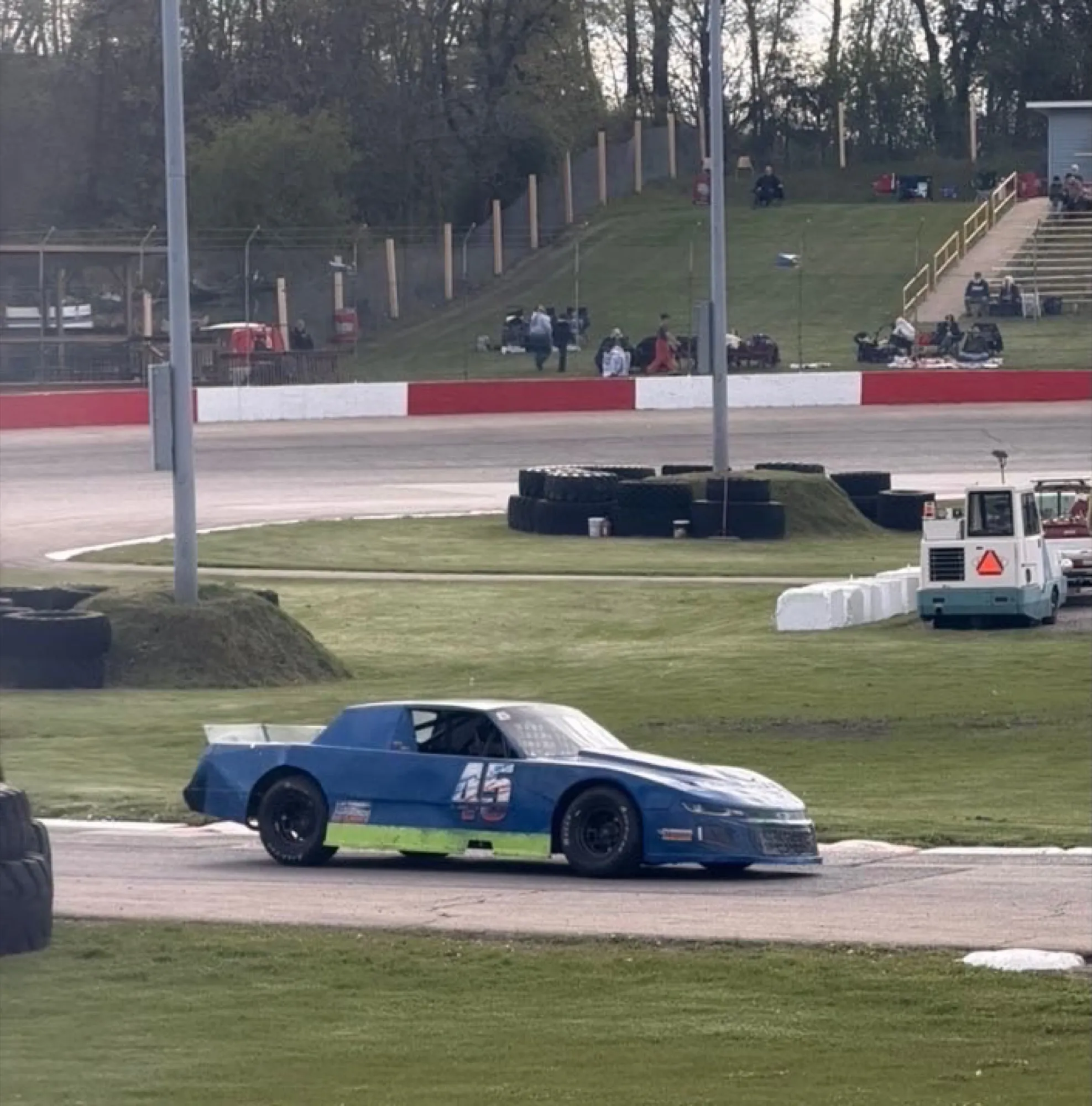 The #45 on track at Jefferson Speedway